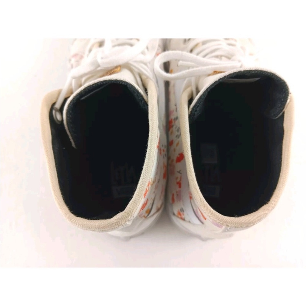 Vans Floral High-Top Sneakers - White and Cream - Picture 8 of 10